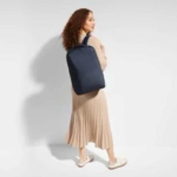 NWT Away Everywhere Zip Backpack - Navy - Picture 2 of 10